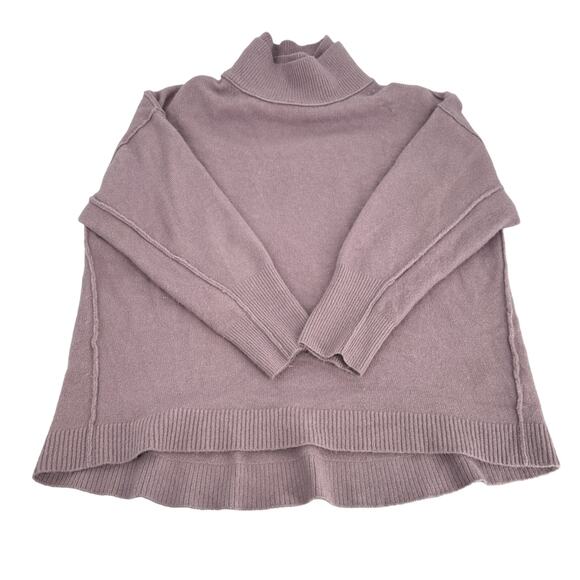 Free People After Glow Mock Neck Sweater Purple Size Small - Picture 2 of 8